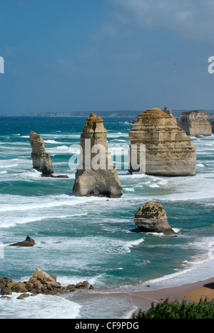 Australia, Victoria, Great Ocean Road, Parco Nazionale di Port Campbell, i dodici Apostoli Foto Stock