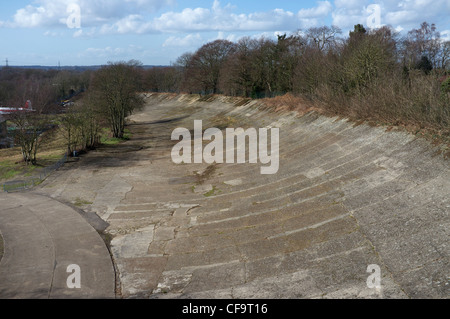 L'originale Racing via a Brooklands Motor Racing circuito. Foto Stock