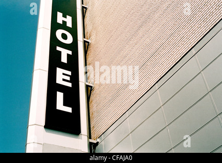 Hotel segno, Montreal, Quebec, Canada. Foto Stock