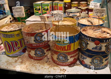 Atene Psiri il Mercato Centrale Foto Stock