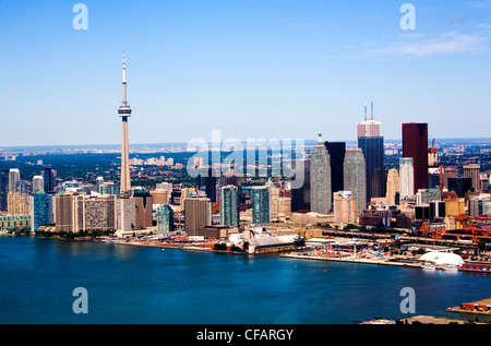 Toronto skyline con la CN Tower, Toronto, Ontario, Canada Foto Stock