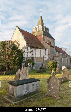 La Chiesa di San Nicola nel villaggio di Fyfield, Essex. Foto Stock