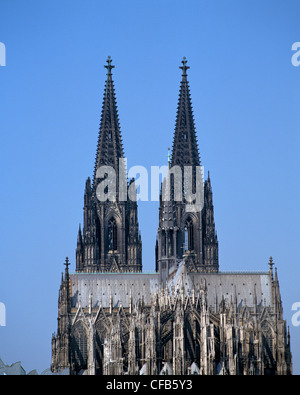 Germania, Colonia, Reno, Renania settentrionale-Vestfalia, la cattedrale di Colonia, la cattedrale, la cupola di San Pietro e Maria, Cattedrale Cattolica Foto Stock