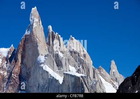 Sud America, Patagonia, Argentina, montagna, Cerro Torre, Cerro Egger, summit, picco, picchi, Foto Stock