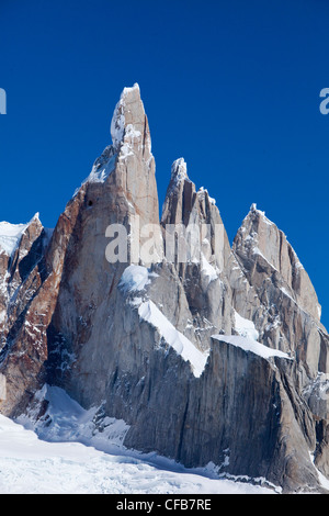 Sud America, Patagonia, Argentina, montagna, Cerro Torre, Cerro Egger, summit, picco, picchi, Foto Stock