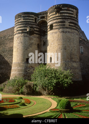 Francia Maine-et-Loire Angers chateau Foto Stock