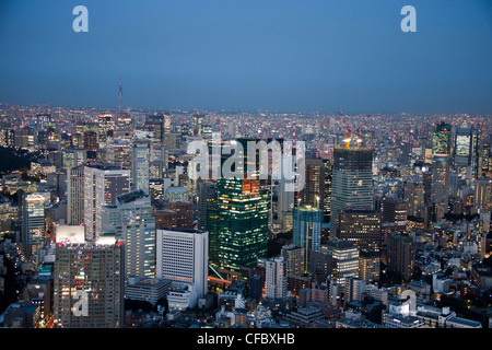 Giappone, Asia, Tokyo, città, centro di Tokyo Sky Tree Tower, architettura, grandi edifici, city e il centro cittadino, enorme, luci, metropoli, Foto Stock