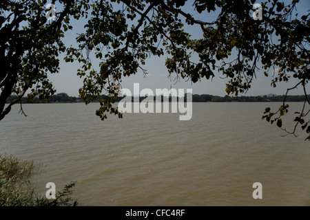 Lago Tana dalla tana hotel in Béchar Dar in Etiopia Foto Stock