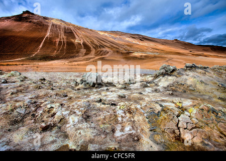 Namjafall, Hevrir, Islanda Foto Stock