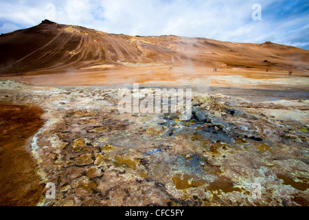 Namjafall, Hevrir, Islanda Foto Stock