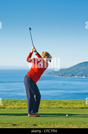 Campo da golf a Fairmont Le Manoir Richelieu , La Malbaie, Charlevoix, Quebec, Canada Foto Stock