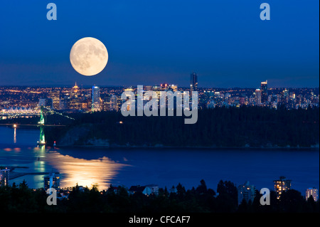 Ore del sorgere sopra Vancouver. Foto Stock