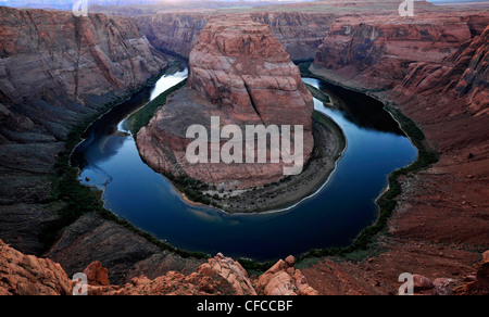 Curva a ferro di cavallo, il Fiume Colorado, Arizona, Stati Uniti d'America Foto Stock