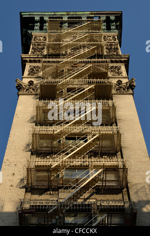 Via di Fuga in caso di incendi, Tribeca, Manhattan, New York New York Foto Stock