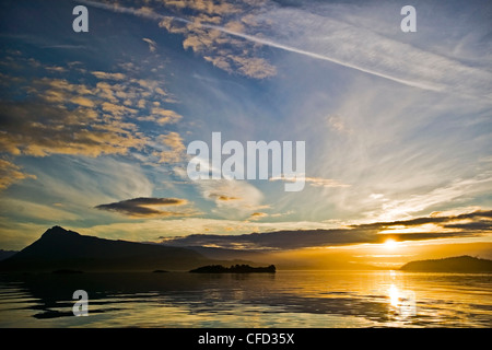 Johnstone Strait, British Columbia, Canada. Foto Stock