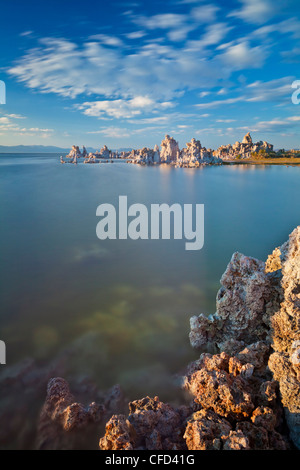 Il tufo guglie, Inyo National Forest Scenic Area, California, Stati Uniti d'America Foto Stock