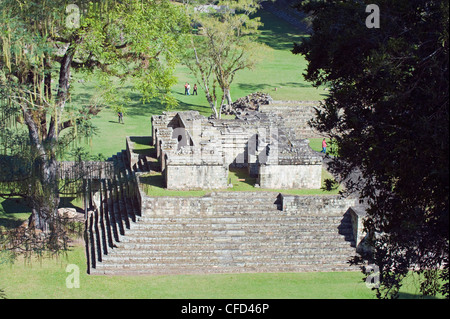 Maya sito archeologico, Copan rovine, Sito Patrimonio Mondiale dell'UNESCO, Honduras, America Centrale Foto Stock