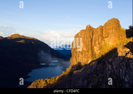 Vertice di Cerro Chirripo, 3820m, il punto più alto in Costa Rica, Chirripo National Park, Costa Rica, America Centrale Foto Stock