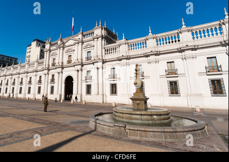 Palacio de la Moneda, Santiago del Cile, Sud America Foto Stock
