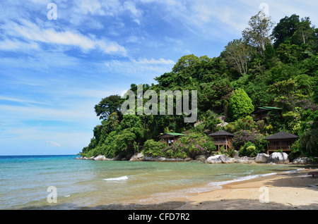 Salang beach, Pulau Tioman (Isola di Tioman), Pahang, Malaysia, Asia sud-orientale, Asia Foto Stock