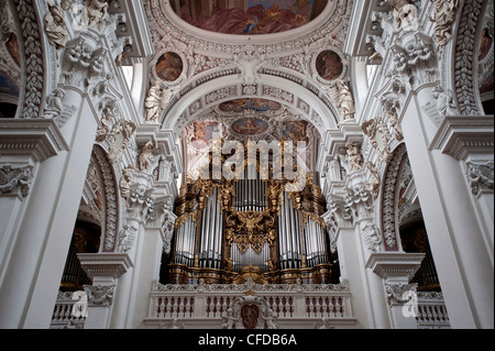 La cattedrale di Santo Stefano, Passau, Baviera, Germania, Europa Foto Stock