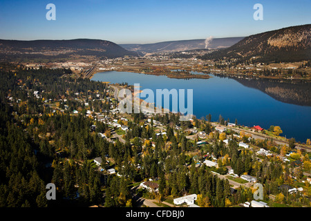 Immagini aeree oltre il Sud Cariboo in British Columbia, Canada Foto Stock