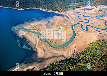 Immagini aeree oltre la Cariboo in British Columbia, Canada Foto Stock