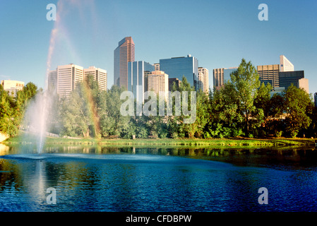 Fontana, Principe Island Park, Calgary, Alberta, Canada Foto Stock