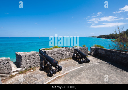 Cancello del Parco di Fort e fort, Bermuda, America Centrale Foto Stock