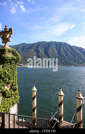 Vista dalla Villa Balbianello Lenno, Lago di Como, Lombardia, Italia, Europa Foto Stock