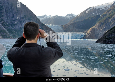 Sawyer ghiacciaio al capo di Tracy Arm Fjord vicino a Juneau in Alaska, Foto Stock
