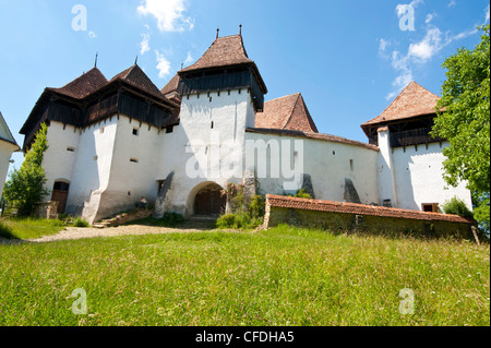 Viscri, Sito Patrimonio Mondiale dell'UNESCO, chiese sassoni, Romania, Europa Foto Stock