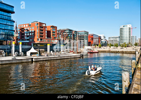 Magellan-Terraces, Sandtorkai, HafenCity di Amburgo, Germania Foto Stock