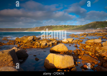 Sennen Cove, Whitesand Bay, Cornwall, England, Regno Unito, Europa Foto Stock