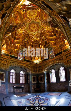 Tetto della Sala Araba, Castello di Cardiff, South Glamorgan, Wales, Regno Unito, Europa Foto Stock