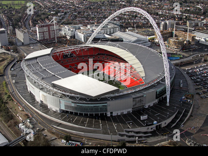 Immagine aerea di Stadio di Wembley, Londra Foto Stock