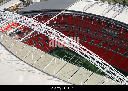 Immagine aerea di Stadio di Wembley, Londra Foto Stock