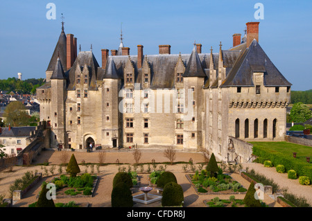 Chateau de Langeais, Sito Patrimonio Mondiale dell'UNESCO, Indre et Loire, Valle della Loira, in Francia, in Europa Foto Stock
