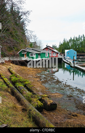 Telegraph Cove sul nord-est isola di Vancouver, British Columbia, Canada Foto Stock