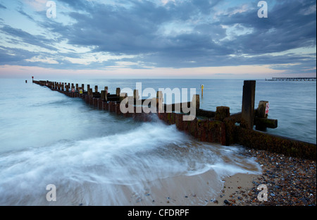 Una serata estiva a Lowestoft, Suffolk, Inghilterra, Regno Unito, Europa Foto Stock