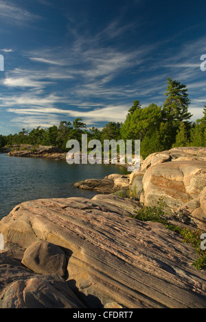 Insediato a Porto, Franklin Isola, Parry Sound, Geogian Bay, il Lago Huron, scudo canadese, Ontario, Canada Foto Stock