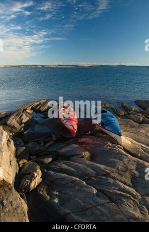 Insediato a Porto, Franklin Isola, Parry Sound, Geogian Bay, il Lago Huron, scudo canadese, Ontario, Canada Foto Stock