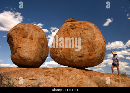 Devil's marmi, Tennant Creek, Territorio del Nord, l'Australia Foto Stock