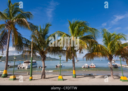 Juan Griego Harbour, Juan Griego, Isla de Margarita (Isola di Margarita, Nueva Esparta, Venezuela, Sud America Foto Stock