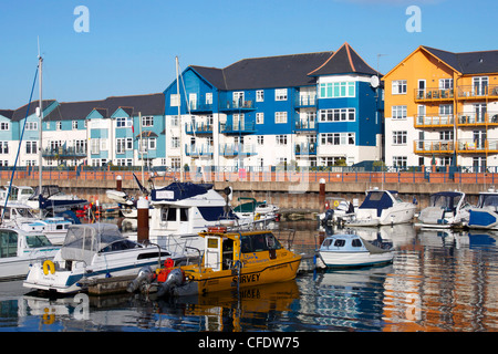 Exmouth Marina, Exmouth, Devon, Inghilterra, Regno Unito, Europa Foto Stock