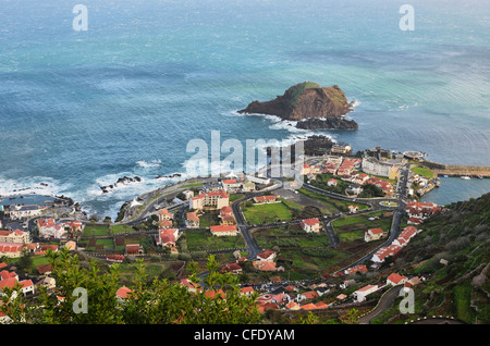 Porto Moniz, Madeira, Portogallo, Oceano Atlantico, Europa Foto Stock