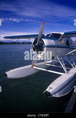 Idrovolanti a dock vicino all'aeroporto internazionale di South terminal, Vancouver, British Columbia, Canada. Foto Stock