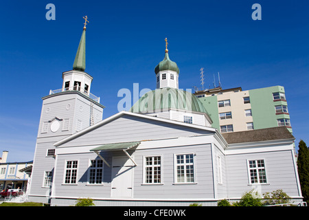 La parrocchia di san Michele russo Cattedrale Ortodossa, Sitka, Baranof Island, a sud-est di Alaska, Stati Uniti d'America, Foto Stock