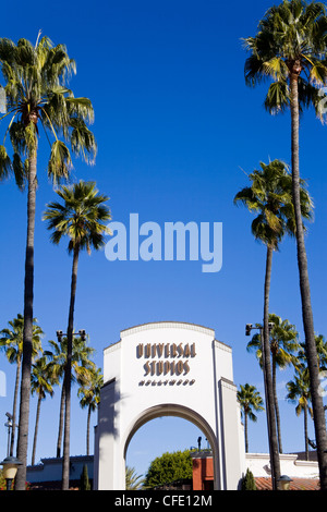 Ingresso agli Universal Studios di Hollywood a Los Angeles, California, Stati Uniti d'America, Foto Stock