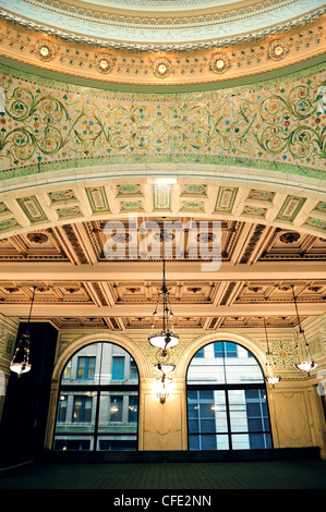 Chicago Cultural Center vista interna Foto Stock